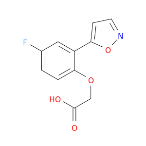 2-[4-氟-2-(5-异恶唑基)苯氧基]乙酸