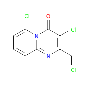 4H-Pyrido[1,2-a]pyrimidin-4-one, 3,6-dichloro-2-(chloromethyl)-