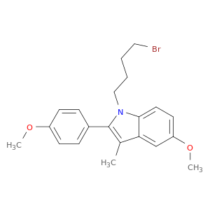 1H-Indole, 1-(4-bromobutyl)-5-methoxy-2-(4-methoxyphenyl)-3-methyl-