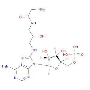 5'-Adenylic acid, 8-[[3-[(aminoacetyl)amino]-2-hydroxypropyl]amino]-