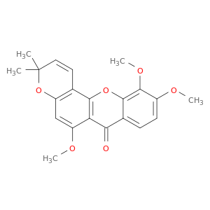 3H,7H-Pyrano[2,3-c]xanthen-7-one, 6,10,11-trimethoxy-3,3-dimethyl-