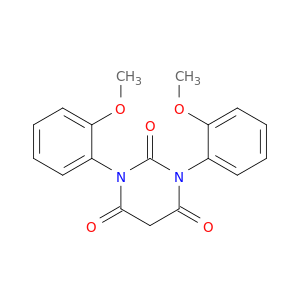 2,4,6(1H,3H,5H)-Pyrimidinetrione, 1,3-bis(2-methoxyphenyl)-