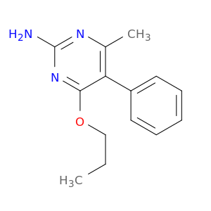 2-Pyrimidinamine, 4-methyl-5-phenyl-6-propoxy-