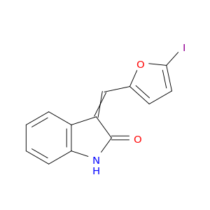 2H-Indol-2-one, 1,3-dihydro-3-[(5-iodo-2-furanyl)methylene]-