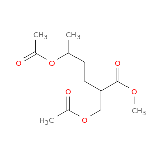 Hexanoic acid, 5-(acetyloxy)-2-[(acetyloxy)methyl]-, methyl ester