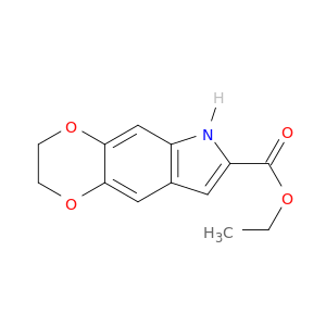 6H-1,4-Dioxino[2,3-f]indole-7-carboxylic acid, 2,3-dihydro-, ethyl ester