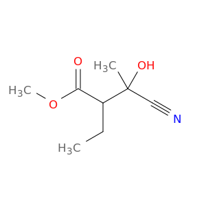 Butanoic acid, 3-cyano-2-ethyl-3-hydroxy-, methyl ester