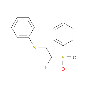Benzene, [[2-fluoro-2-(phenylsulfonyl)ethyl]thio]-