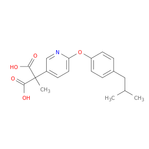 Propanedioic acid, methyl[6-[4-(2-methylpropyl)phenoxy]-3-pyridinyl]-