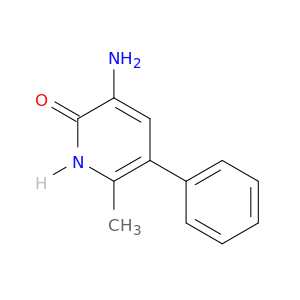 2(1H)-Pyridinone, 3-amino-6-methyl-5-phenyl-