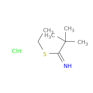 Propanimidothioic acid, 2,2-dimethyl-, ethyl ester, hydrochloride