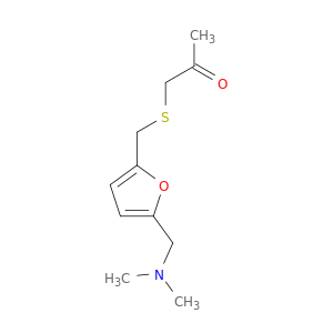 2-Propanone, 1-[[[5-[(dimethylamino)methyl]-2-furanyl]methyl]thio]-