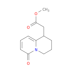 2H-Quinolizine-1-acetic acid, 1,3,4,6-tetrahydro-6-oxo-, methyl ester