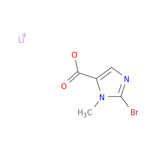 Lithium(1+) ion 2-bromo-1-methyl-1H-imidazole-5-carboxylate