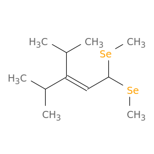 2-Pentene, 4-methyl-3-(1-methylethyl)-1,1-bis(methylseleno)-