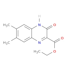 2-Quinoxalinecarboxylicacid, 3,4-dihydro-6,7-dimethyl-3-oxo-, ethyl ester