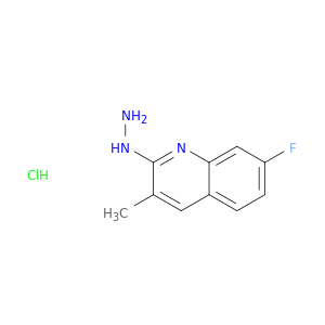 7-Fluoro-2-hydrazino-3-methylquinoline hydrochloride