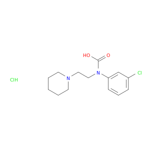 2-(piperidin-1-yl)ethyl(3-chlorophenyl)carbamate hydrochloride(1:1)