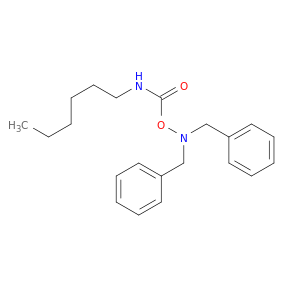 Benzenemethanamine, N-[[(hexylamino)carbonyl]oxy]-N-(phenylmethyl)-