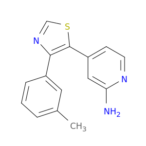 4-[4-(3-METHYLPHENYL)-1,3-THIAZOL-5-YL]-2-PYRIDYLAMINE