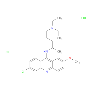 2-甲氧基-6-氯-9-(4-二乙氨基-1-甲基丁氨基)吖啶二盐酸盐