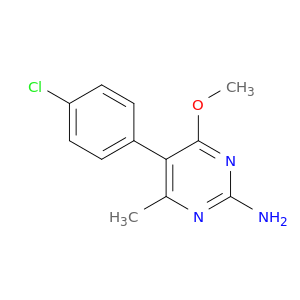 2-Pyrimidinamine, 5-(4-chlorophenyl)-4-methoxy-6-methyl-