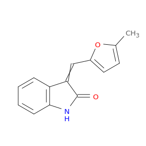 2H-Indol-2-one, 1,3-dihydro-3-[(5-methyl-2-furanyl)methylene]-