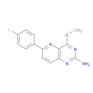 Pyrido[3,2-d]pyrimidin-2-amine, 6-(4-fluorophenyl)-4-methoxy-
