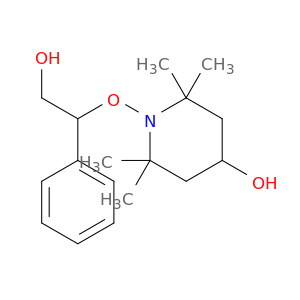 4-Piperidinol, 1-(2-hydroxy-1-phenylethoxy)-2,2,6,6-tetramethyl-