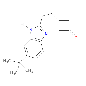 3-[2-[6-叔丁基-1H-苯并咪唑-2-基]乙基]环丁酮