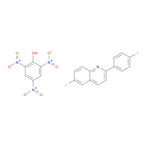 Quinoline, 6-fluoro-2-(4-fluorophenyl)-, compd. with 2,4,6-trinitrophenol(1:1)