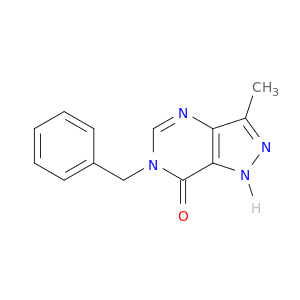 7H-Pyrazolo[4,3-d]pyrimidin-7-one,1,6-dihydro-3-methyl-6-(phenylmethyl)-