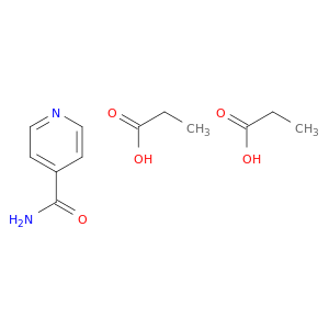 Propanoic acid, compd. with 4-pyridinecarboxamide (2:1)