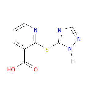 3-Pyridinecarboxylic acid, 2-(1H-1,2,4-triazol-3-ylthio)-