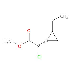 Acetic acid, chloro(ethylcyclopropylidene)-, methyl ester
