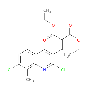 2,7-Dichloro-8-methyl-3-(2,2-diethoxycarbonyl)vinylquinoline