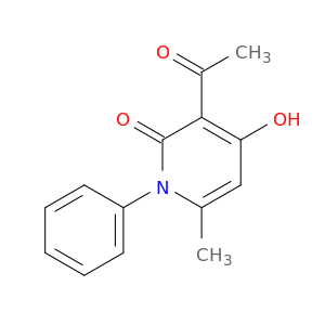 2(1H)-Pyridinone, 3-acetyl-4-hydroxy-6-methyl-1-phenyl-