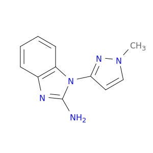 1-(1-Methyl-1H-pyrazol-3-yl)-1H-1,3-benzodiazol-2-amine