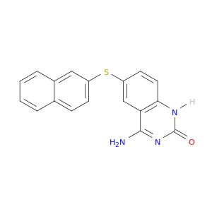 2(1H)-Quinazolinone, 4-amino-6-(2-naphthalenylthio)-
