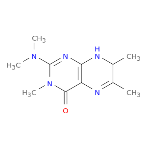 4(3H)-Pteridinone, 2-(dimethylamino)-7,8-dihydro-3,6,7-trimethyl-