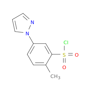2-Methyl-5-(1H-pyrazol-1-yl)benzene-1-sulfonyl chloride