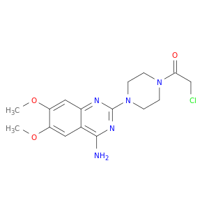 Piperazine, 1-(4-amino-6,7-dimethoxy-2-quinazolinyl)-4-(chloroacetyl)-