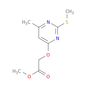 Acetic acid, [[6-methyl-2-(methylthio)-4-pyrimidinyl]oxy]-, methyl ester