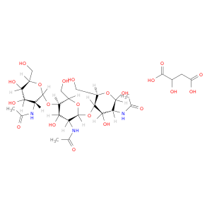 N-[(2R,3R,4R,5R,6R)-5-[(2S,3R,4R,5R,6R)-3-acetamido-5-[(2S,3R,4R,5S,6R)-3-acetamido-4,5-dihydroxy-6-(hydroxymethyl)oxan-2-yl]oxy-4-hydroxy-6-(hydroxymethyl)oxan-2-yl]oxy-2,4-dihydroxy-6-(hydroxymethyl)oxan-3-yl]acetamide; 2-hydroxybutanedioic acid