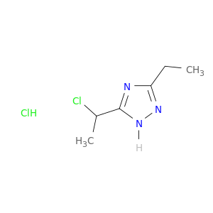 5-(1-Chloroethyl)-3-ethyl-1H-1,2,4-triazole hydrochloride