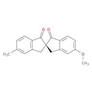 2,2'-Spirobi[2H-indene]-1,1'(3H,3'H)-dione, 5-methoxy-5'-methyl-, (S)-