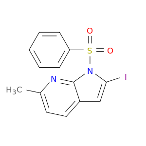 2-碘-6-甲基-1-(苯基磺酰基)-1H-吡咯[2,3-B]吡啶