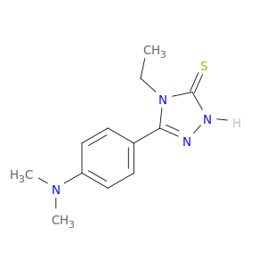 5-[4-(二甲基氨基)苯基]-4-乙基-4H-1,2,4-噻唑-3-硫醇