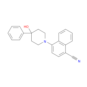 1-Naphthalenecarbonitrile, 4-(4-hydroxy-4-phenyl-1-piperidinyl)-