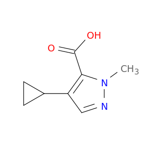 4-Cyclopropyl-1-methyl-1H-pyrazole-5-carboxylic acid